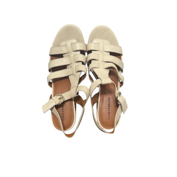 New! Lucky Brand Imana Fisherman Strappy Platform Block Heel - Size 10 - Picture 7 of 9